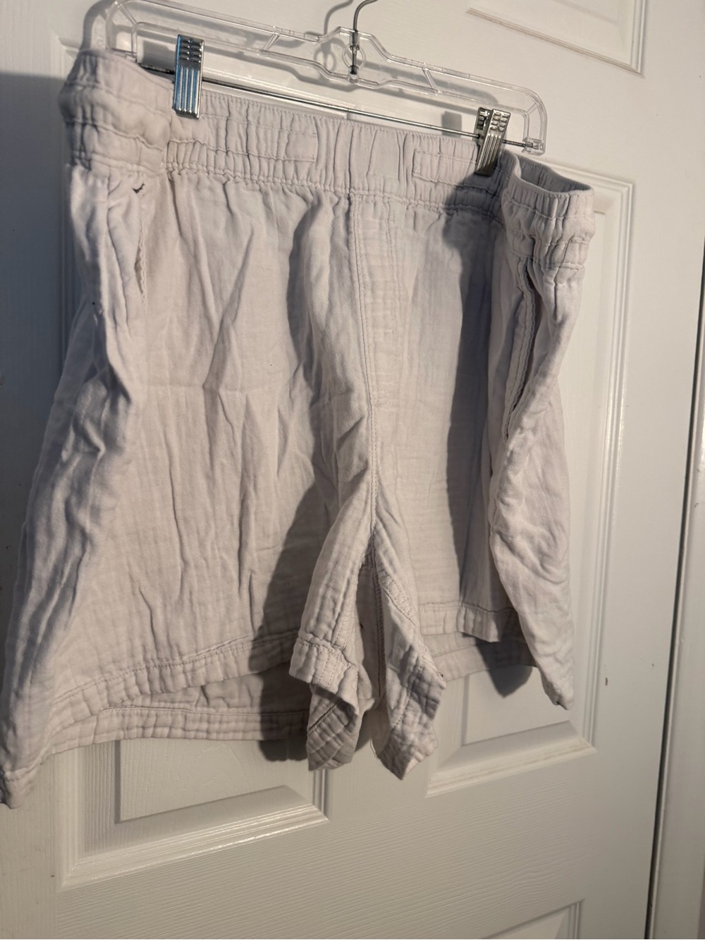 Old Navy Women's White Cotton Pull-On Shorts